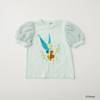 【DisneyCollection/ディズニーコレクション】スパンコール×パフ袖Tシャツ