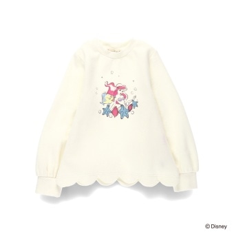 【DisneyCollection/ディズニーコレクション】裏起毛裾スカラップトレーナー_
