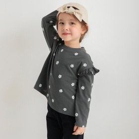 【ブランシェスmini】フリル長袖Ｔシャツ