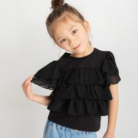 フリルTシャツ