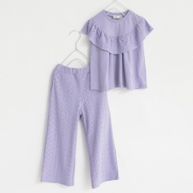 【WEB先行】花柄ドビーカットソーセットアップ
