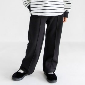 センタープレス風ロングパンツ