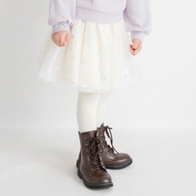 箔プリントチュールスカート