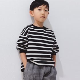 【b.+A】金子綾/ボックスシルエット長袖Tシャツ_