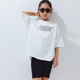 【b.+A/WEB限定】金子綾/ビッグシルエットTシャツサイクルパンツセット_