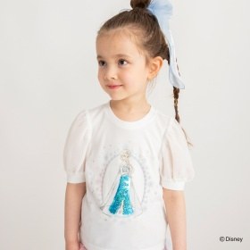 【DisneyCollection/ディズニーコレクション】スパンコール×パフ袖Tシャツ
