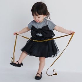 【予約商品】【b.+A】金子綾/リボンドッキング半袖Tシャツ_