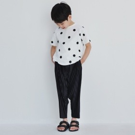【予約商品】【b.+A】金子綾/ランダムプリーツパンツ_