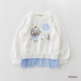 【DisneyCollection/ディズニーコレクション】裏起毛裾チュールトレーナー