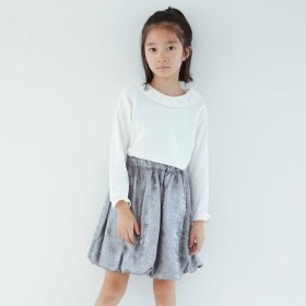【WEB先行】【b.+A】金子綾/襟付き長袖Tシャツ_