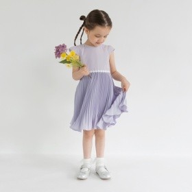 【予約商品】【フォーマル】裾プリーツワンピース