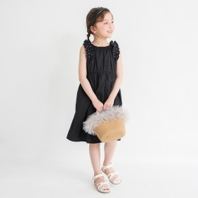 【ときめきワンピース】肩フリルワンピース