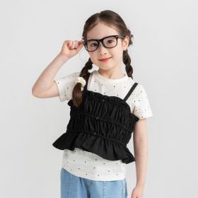 前開き風キャミソール＆Tシャツセット