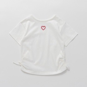 前後2WAY脇シャーリング半袖Tシャツ