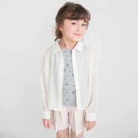 シアー長袖シャツ