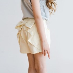 バックリボンショートパンツ