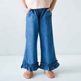 【接触冷感】ライトデニムパンツ