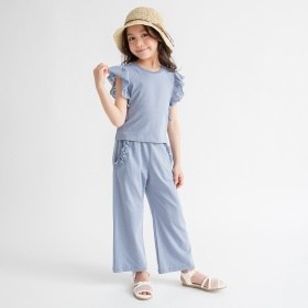 袖フリルカットセットアップ