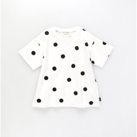 91:オフ白_ドット