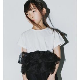 03:オフ白_黒フリル