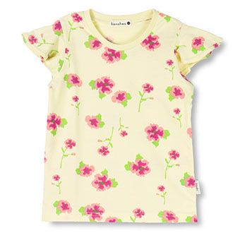 【プチプラ】花柄半袖Tシャツ
