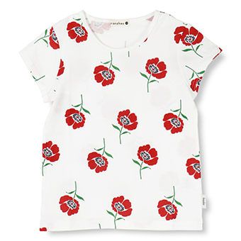 【プチプラ】花柄半袖Tシャツ