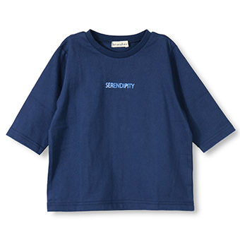 ロゴ7分袖ビックシルエットTシャツ