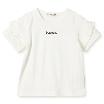袖フリル半袖ロゴtシャツ 12 96 106 子供服 ベビー服 ブランシェス 公式通販オンラインショップ