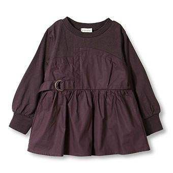 重ね着風長袖Tシャツ