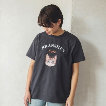 【Cat's ISSUE】ネコプリント半袖Tシャツ（おとな）