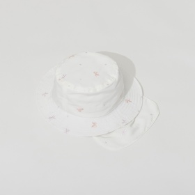 日よけ付き刺しゅうハット