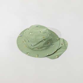 日よけ付き刺しゅうハット