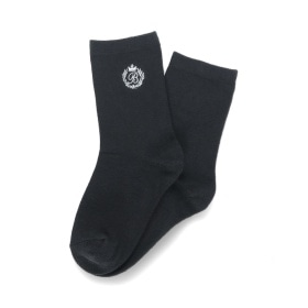 ワンポイント刺しゅうソックス