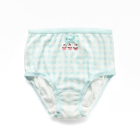 ギンガムチェック×カップケーキ柄ショーツ