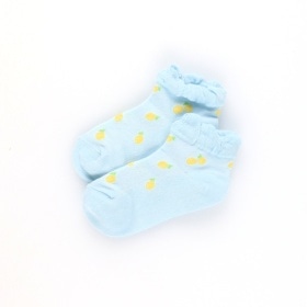 フルーツ柄メッシュアンクルソックス