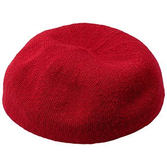 モヘア糸ベレー帽