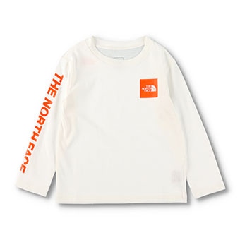 【THE NORTH FACE/ザ・ノース・フェイス】スモールスクエアロゴ長袖Tシャツ