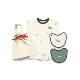 【WEB限定/THE NORTH FACE/ザ・ノース・フェイス】ラッチパイルロンパース＆2PピブNTB12567_