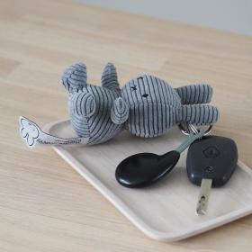 【BON TON TOYS】ミッフィー キーチェーン コーデュロイ 10cm
