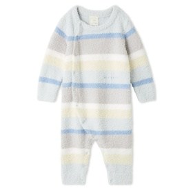 【gelato pique/ジェラート ピケ】【BABY】ベビモコカラフルボーダーロンパース