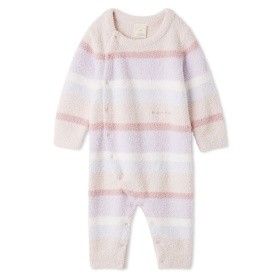 【gelato pique/ジェラート ピケ】【BABY】ベビモコカラフルボーダーロンパース