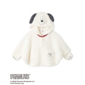 【gelato pique/ジェラート ピケ】【PEANUTS PUPPIES】【BABY】スヌーピーポンチョ_