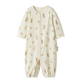 【JAMIE KAY(ジェイミーケイ)】新生児パレード柄2Wayオール/オーガニックコットン_