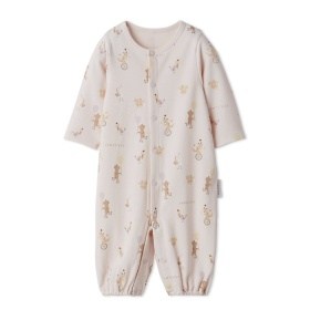 【JAMIE KAY(ジェイミーケイ)】新生児パレード柄2Wayオール/オーガニックコットン_