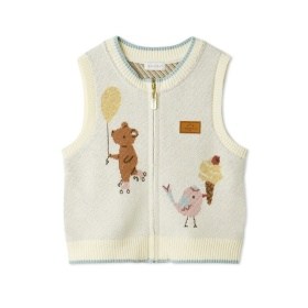 【JAMIE KAY(ジェイミーケイ)】パレードジャガードニットベスト_