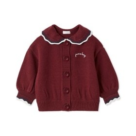 JAMIE KAY 衿付きニットカーディガン_