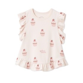 【gelato pique】KIDSカップケーキ柄Tシャツ