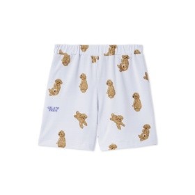 【gelato pique】KIDSお腹見せドッグ柄ショートパンツ