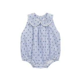 【JAMIE KAY(ジェイミーケイ)】ハートプリントプレイスーツ Stripe Indigo