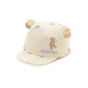 【gelato pique】【BABY】アイスクリームベア柄キャップ